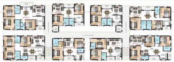  sunrise-apartments Typical Floor Plan for Block B