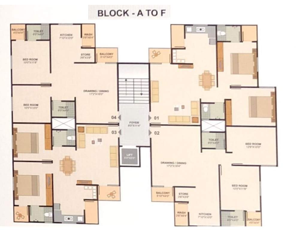 Images for Cluster Plan of Ishwar Panchratna Flora