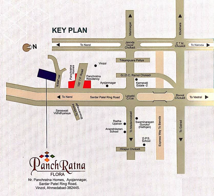 Images for Location Plan of Ishwar Panchratna Flora