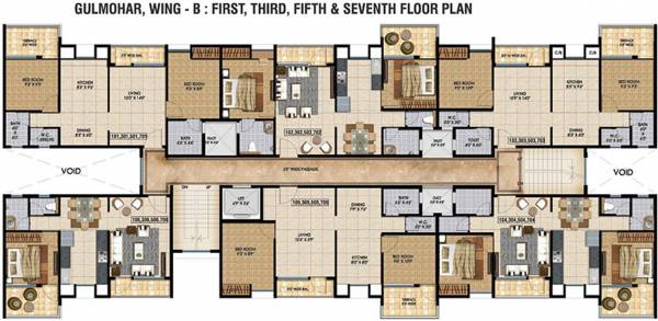 Images for Cluster Plan of Ashoka Gulmohar A B C Bldgs