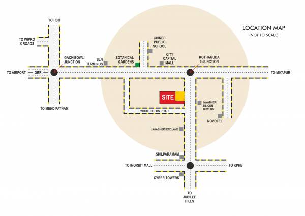  trendset-jayabheri-elevate Location Plan