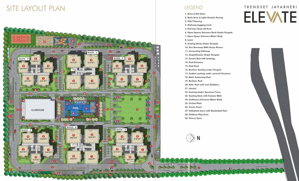  trendset jayabheri elevate Master Plan