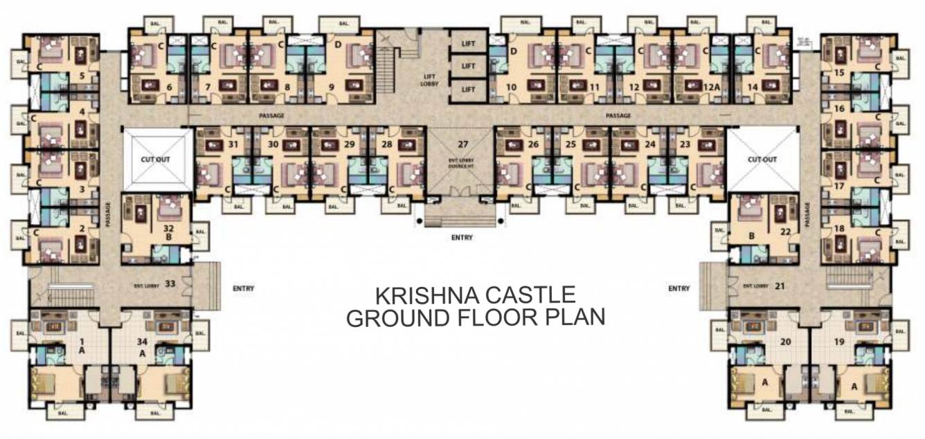 Images for Cluster Plan of Omaxe Krishna Castle