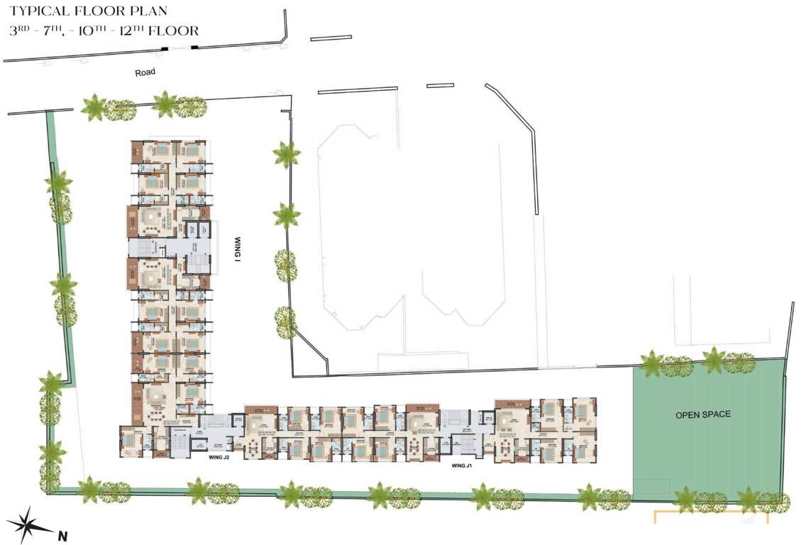  the luxe towers building i and j The Luxe Towers   Building I Cluster Plan