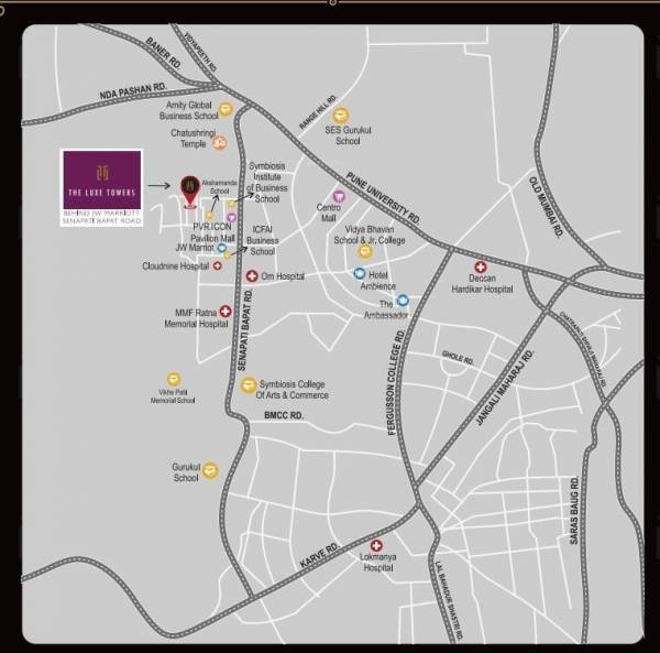 locationPlan of Mohar The Luxe Towers Building I And J