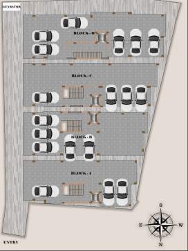  apartments Cluster Plan