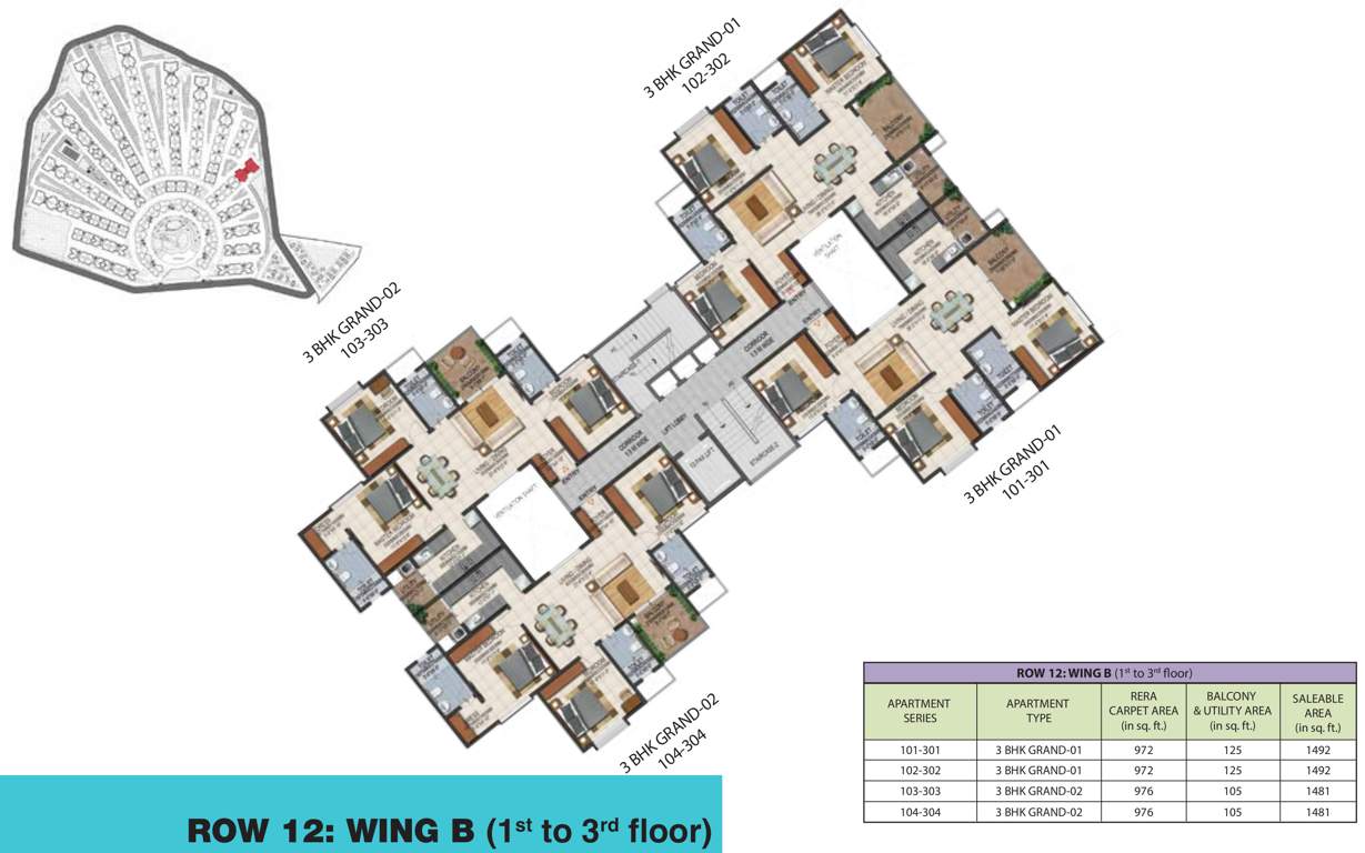  adora de goa Images for Cluster Plan of Provident Adora De Goa 1 Balinese Residences