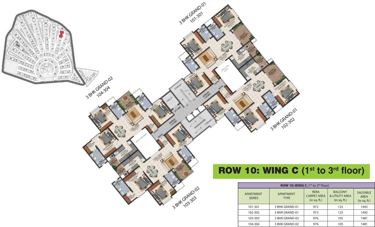  adora de goa Images for Cluster Plan of Provident Adora De Goa 1 Balinese Residences