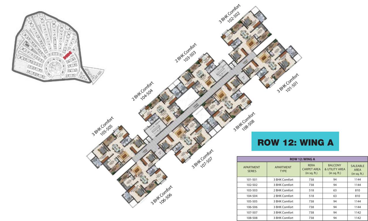  adora de goa Images for Cluster Plan of Provident Adora De Goa 1 Balinese Residences