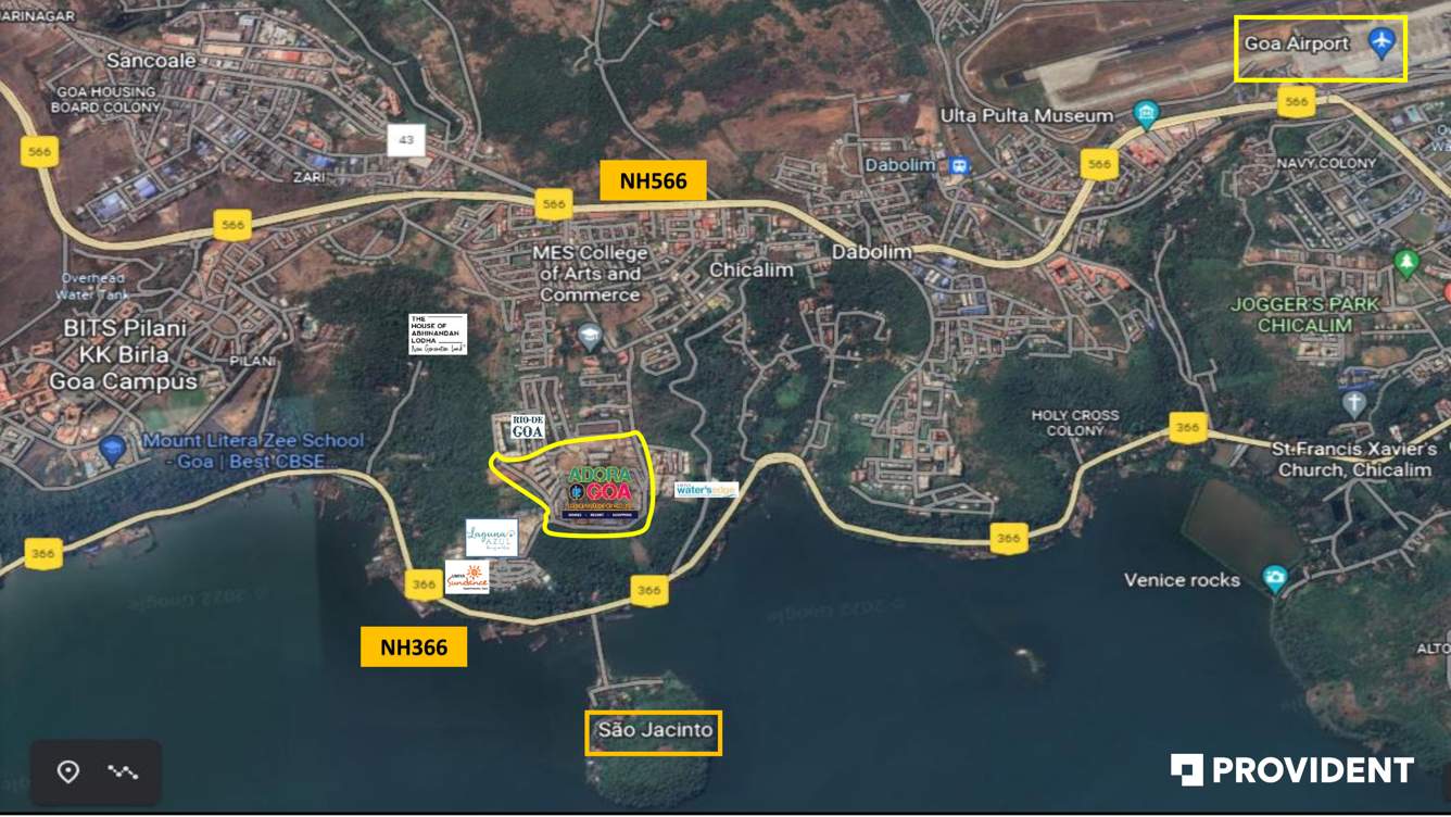  adora de goa Images for Location Plan of Provident Adora De Goa 1 Balinese Residences