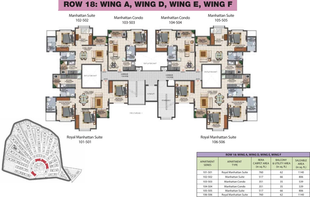 Images for Cluster Plan of Provident Adora De Goa 2 Park Residences Around The Blu