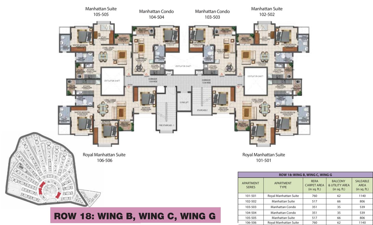 Images for Cluster Plan of Provident Adora De Goa 2 Park Residences Around The Blu