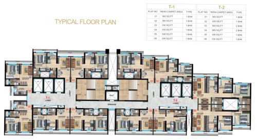 Sethia Imperial Avenue Typical Cluster Plan imperial-avenue Sethia Imperial Avenue Typical Cluster Plan