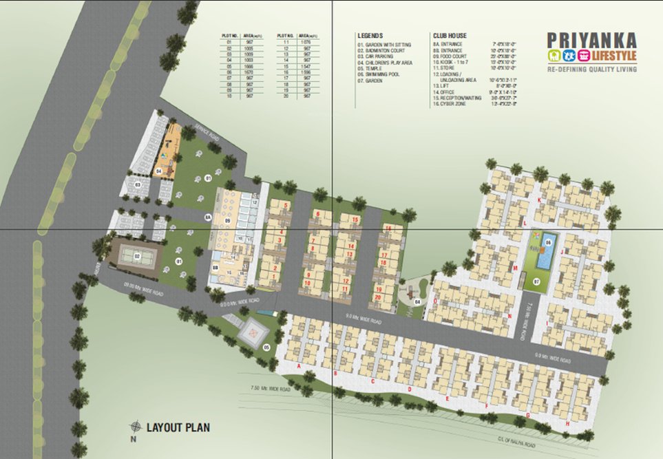  priyanka lifestyle Layout Plan