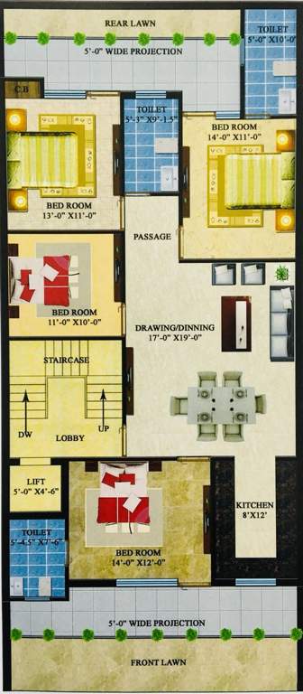 Images for Cluster Plan of Aggarwal Elite Floors