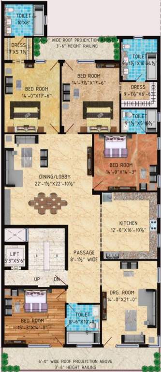 Images for Cluster Plan of Aggarwal Elite Floors