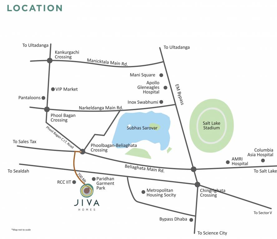  jiva homes Location Plan
