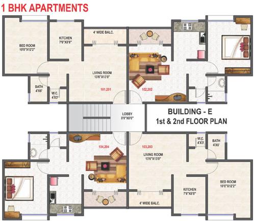Images for Cluster Plan of OM Angel Hill Bldg E F N P
