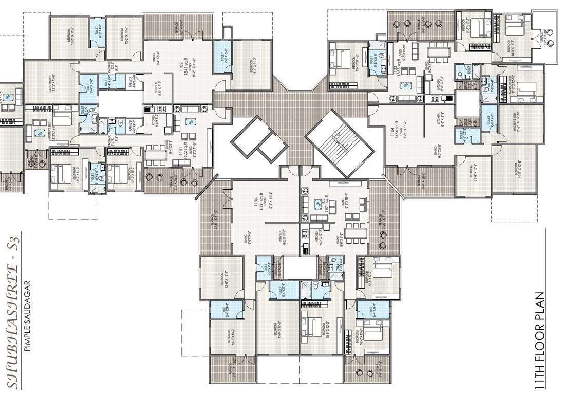  s3 lifestyle building a to f Building A B Cluster Plan