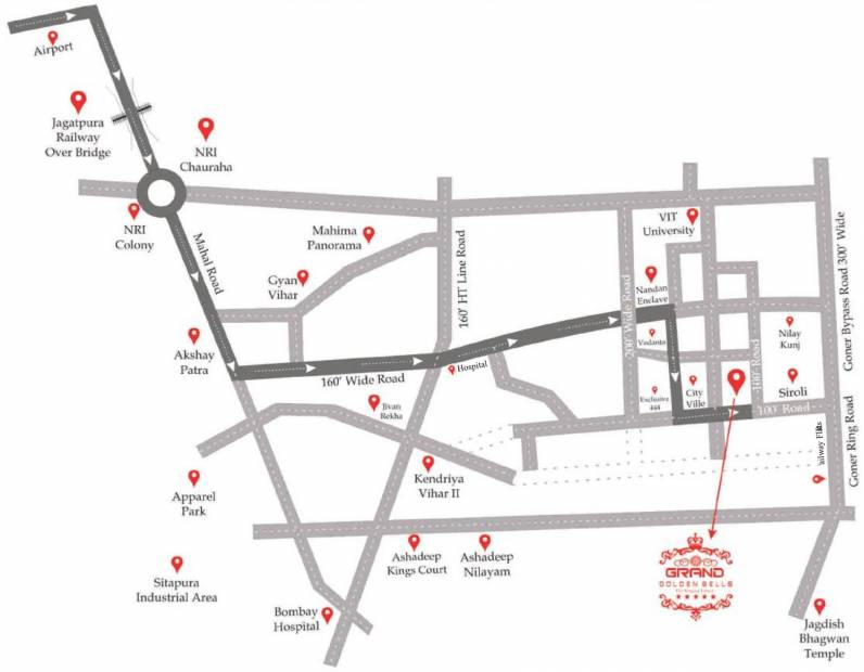  grand-golden-bells Images for Location Plan of Sri Ganraj Grand Golden Bells