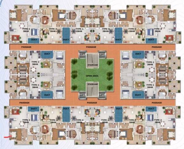  sai-kohinoor Block A Cluster Plan