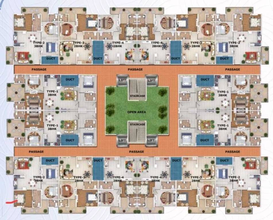  sai kohinoor Block A Cluster Plan
