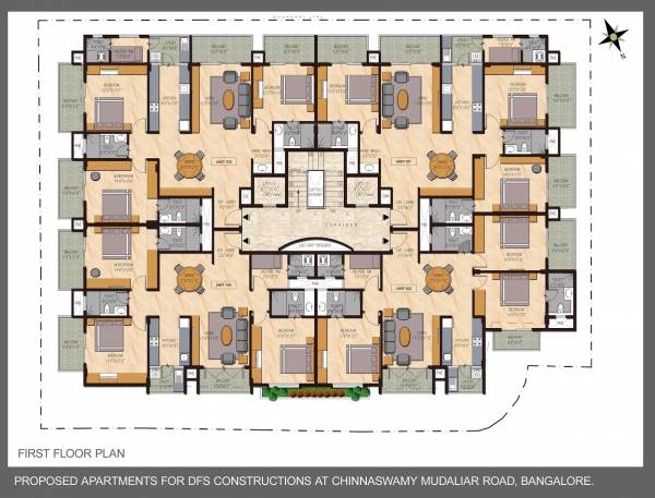  queens-terraces Queens Terraces Cluster Plan for 1st Floor