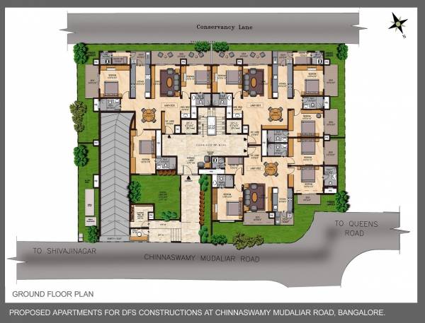  queens-terraces Queens Terraces Cluster Plan for ground Floor