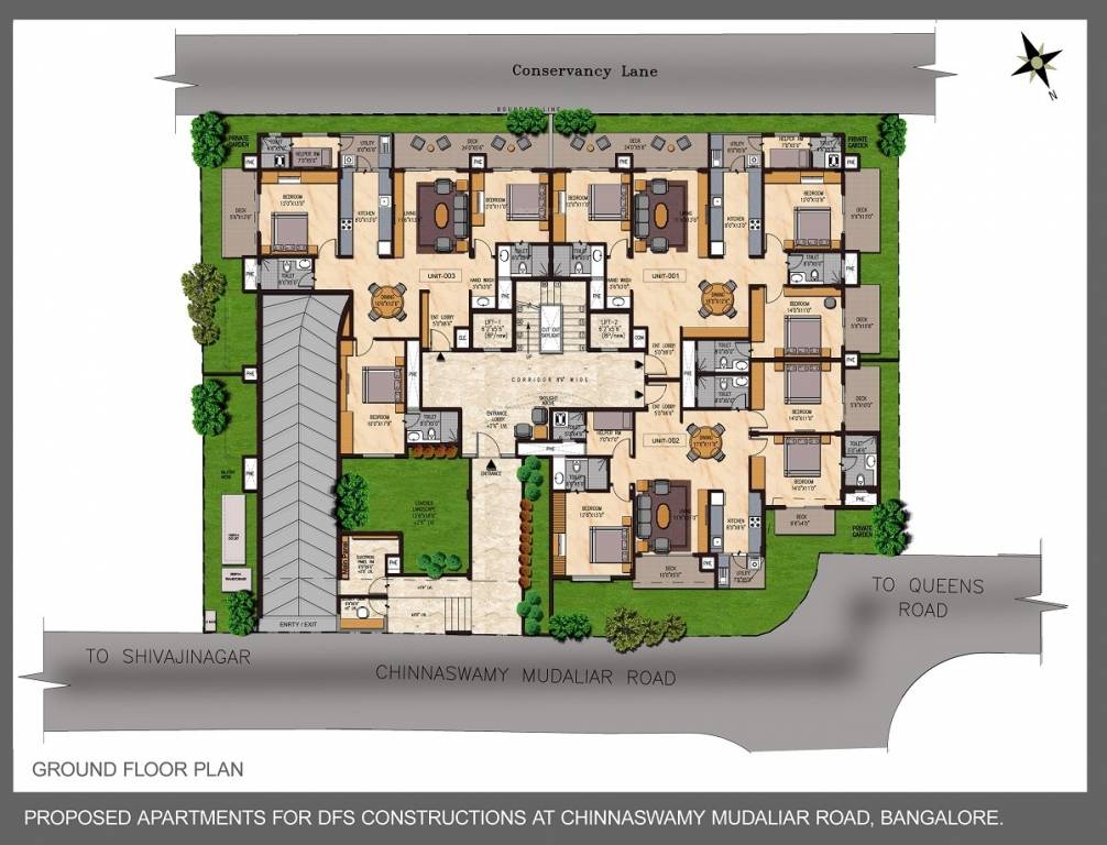  queens terraces Queens Terraces Cluster Plan for ground Floor
