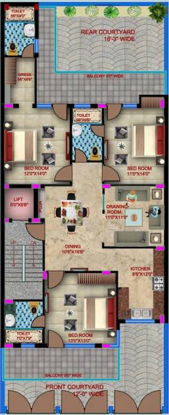 Images for Cluster Plan of Basera Elite Floors