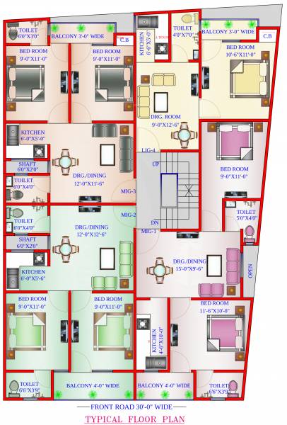 Images for Cluster Plan of Vishal Apartments Images for Cluster Plan of Vishal Apartments