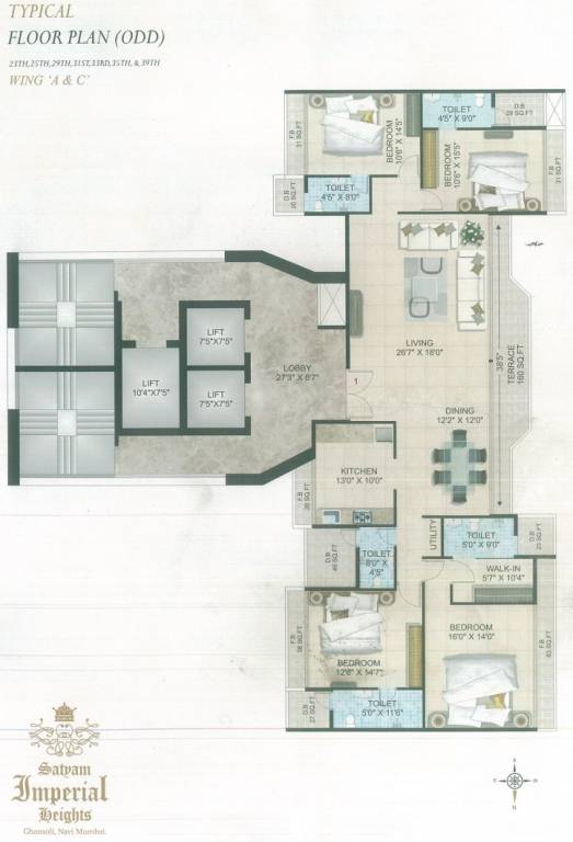 Images for Cluster Plan of Satyam Imperial Heights