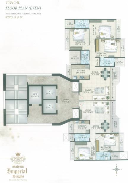 Images for Cluster Plan of Satyam Imperial Heights