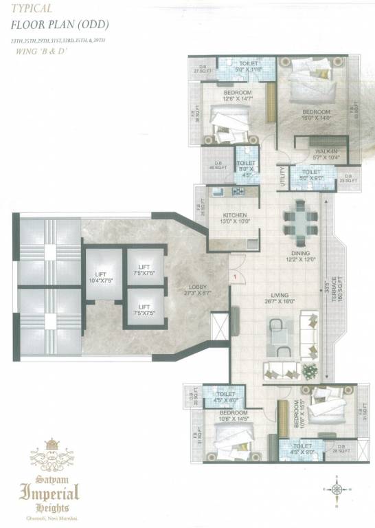 Images for Cluster Plan of Satyam Imperial Heights