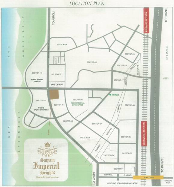 Images for Location Plan of Satyam Imperial Heights