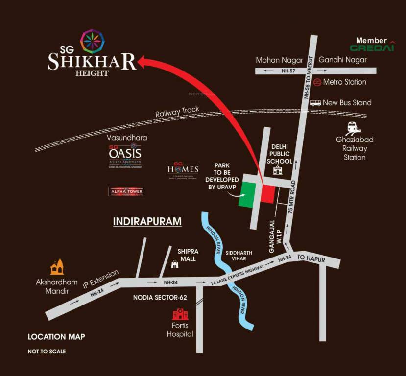  shikhar height Location Plan