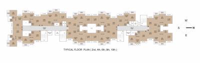  residency Wing A Cluster Plan from 2nd to 10th Floor