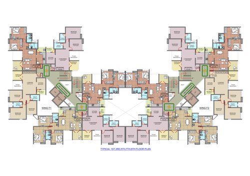  revell-orchid-phase-iv-building-f Building F Wing F2 Cluster Plan