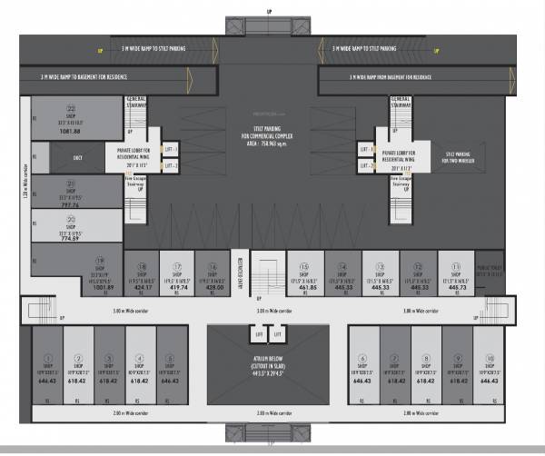 Typical Floor Cluster Plan madan-ratan-city-villa Typical Floor Cluster Plan