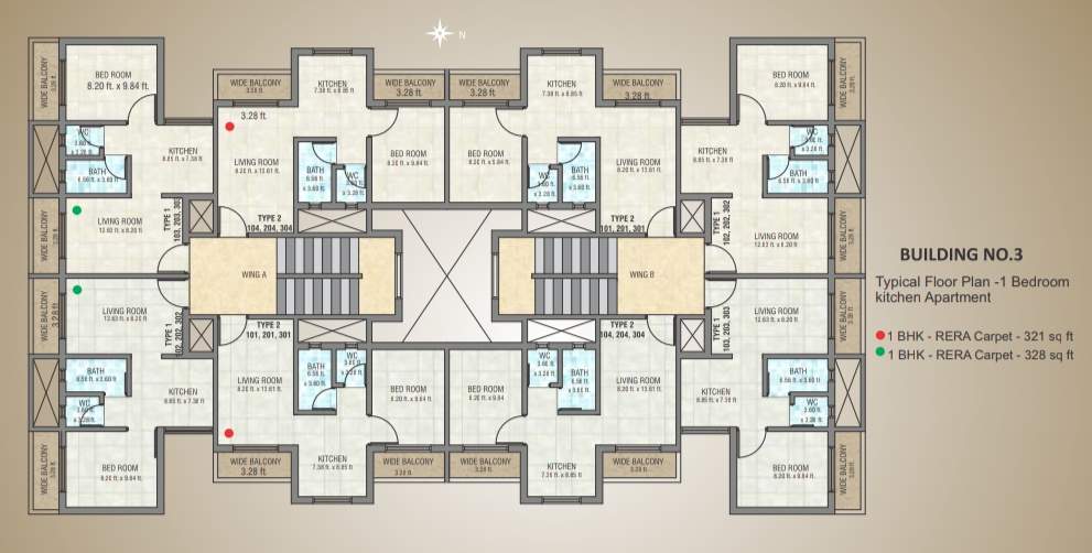  sai city A Wing Cluster Plan