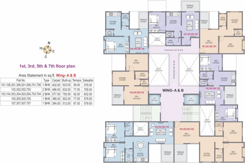  gatha-aarambh-wing-a-b-and-c Images for Cluster Plan of Saffron Gatha Aarambh