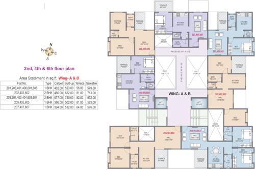  gatha-aarambh-wing-a-b-and-c Images for Cluster Plan of Saffron Gatha Aarambh