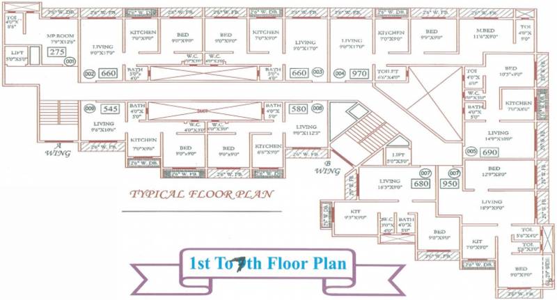 Images for Cluster Plan of Trimurti Lakeview Apartment