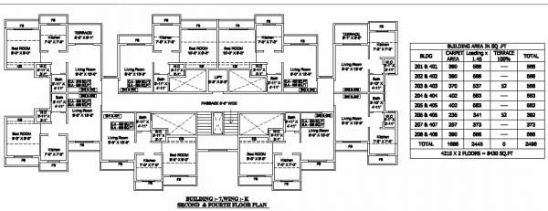  city Building 7 Wing K Cluster Plan
