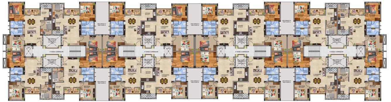  brikhouse Images for Cluster Plan of Bharathi Brikhouse