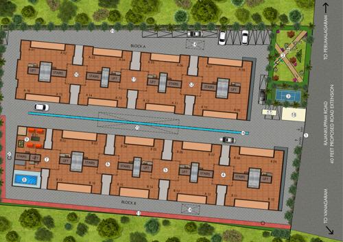  brikhouse Images for Layout Plan of Bharathi Brikhouse