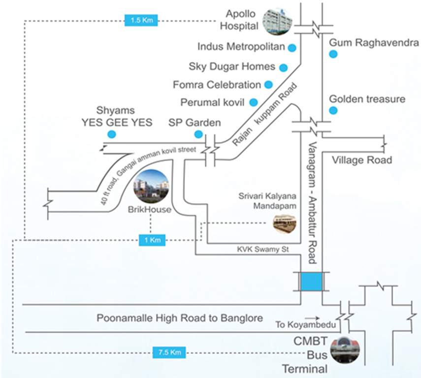  brikhouse Images for Location Plan of Bharathi Brikhouse