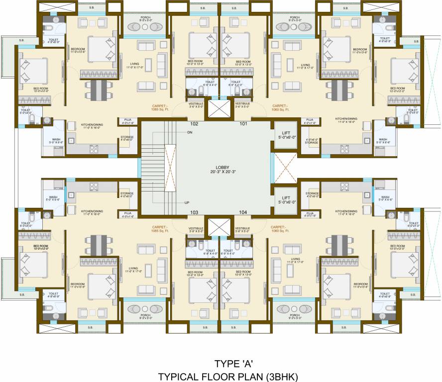 Images for Cluster Plan of Oscar Sky Park