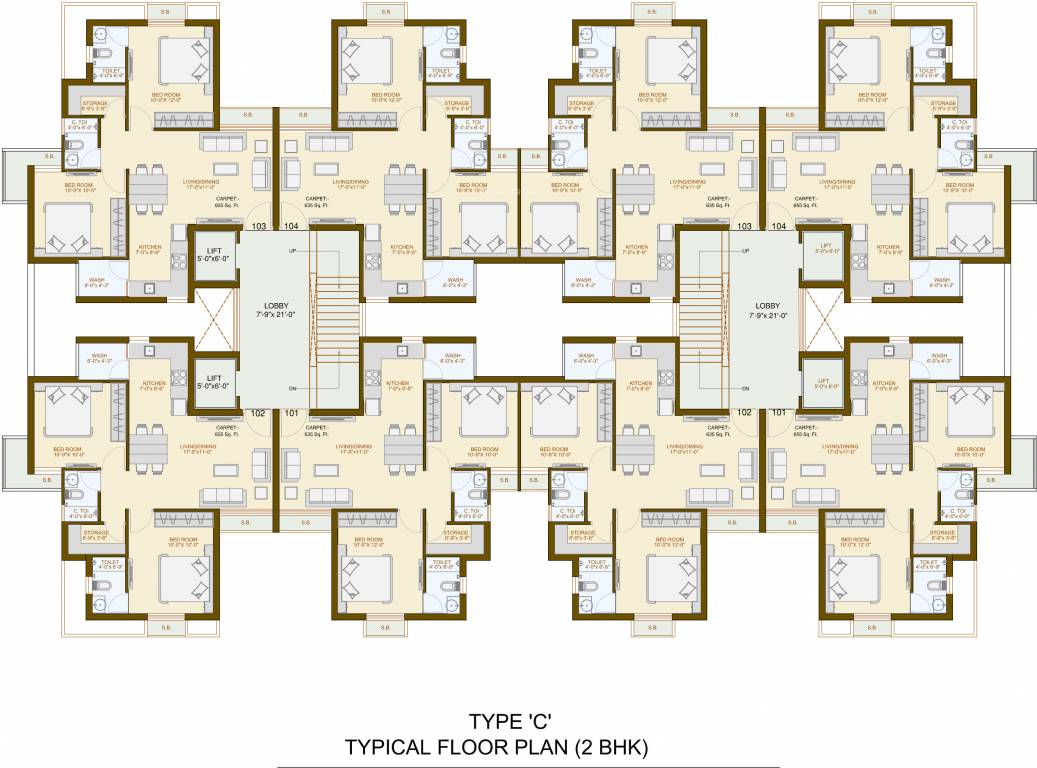 Images for Cluster Plan of Oscar Sky Park