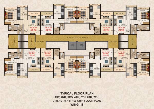  shreeji-heights-wing-a-and-wing-b Wing A Cluster Plan